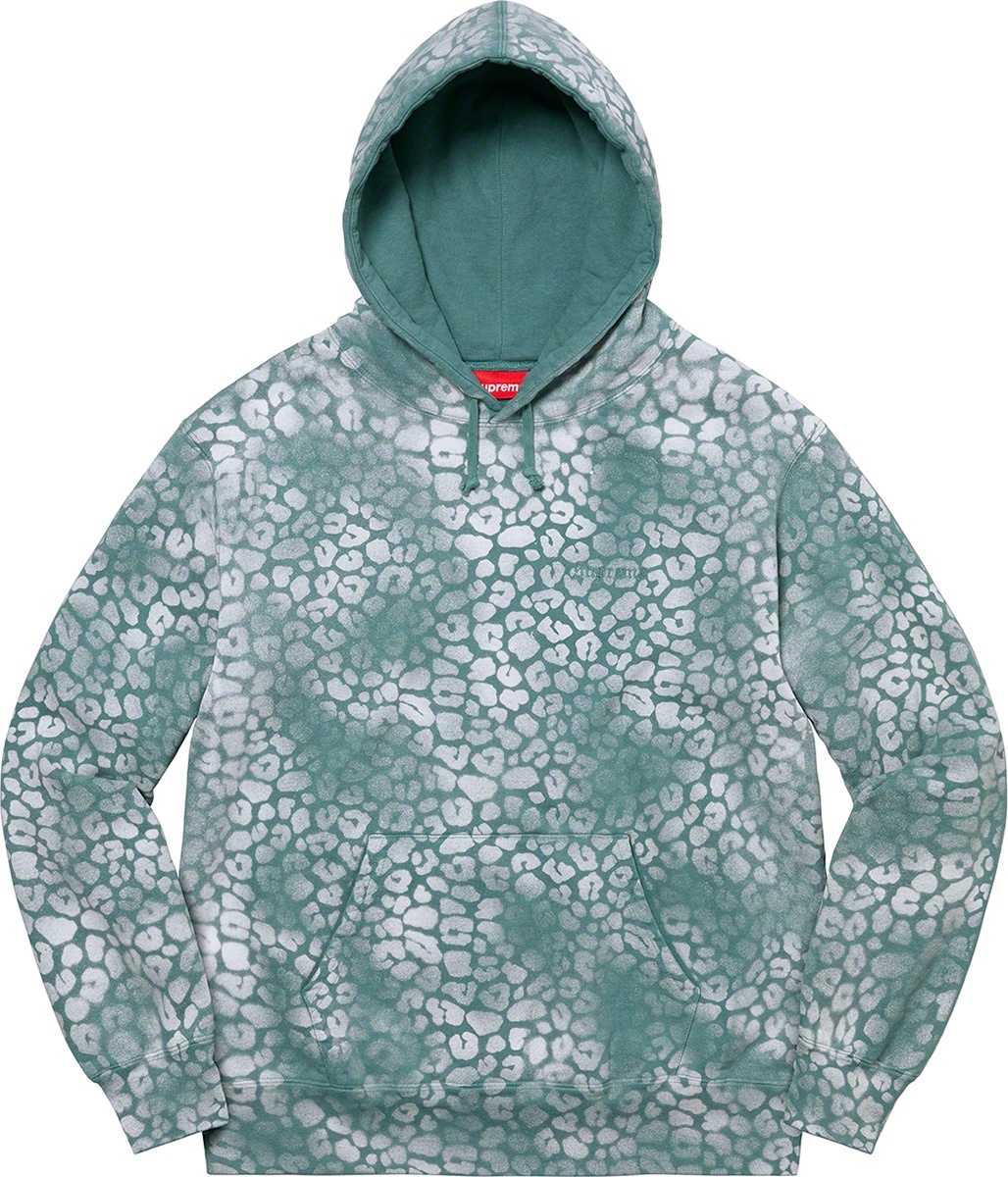 Bleached Leopard Hooded Sweatshirt view 2
